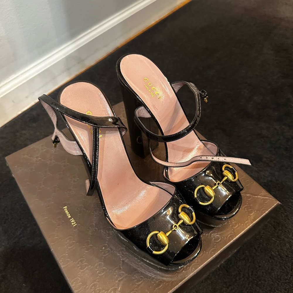 Gucci platform heels